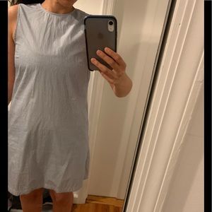 Theory blue and white stripe dress